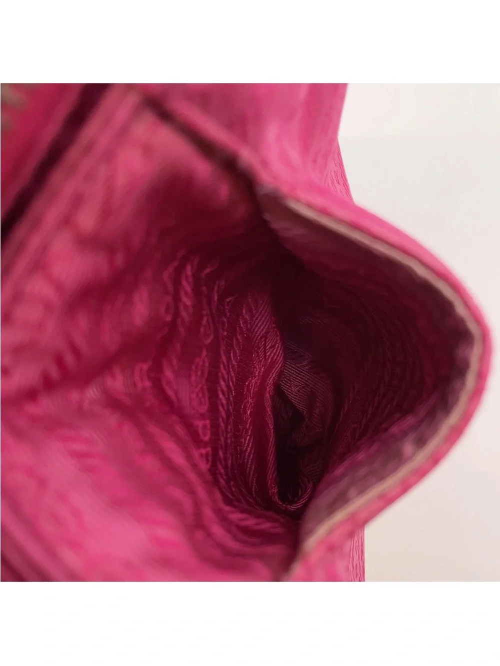 Prada Fuchsia Mini Nylon Logo Tote bag - Picture 8 of 12
